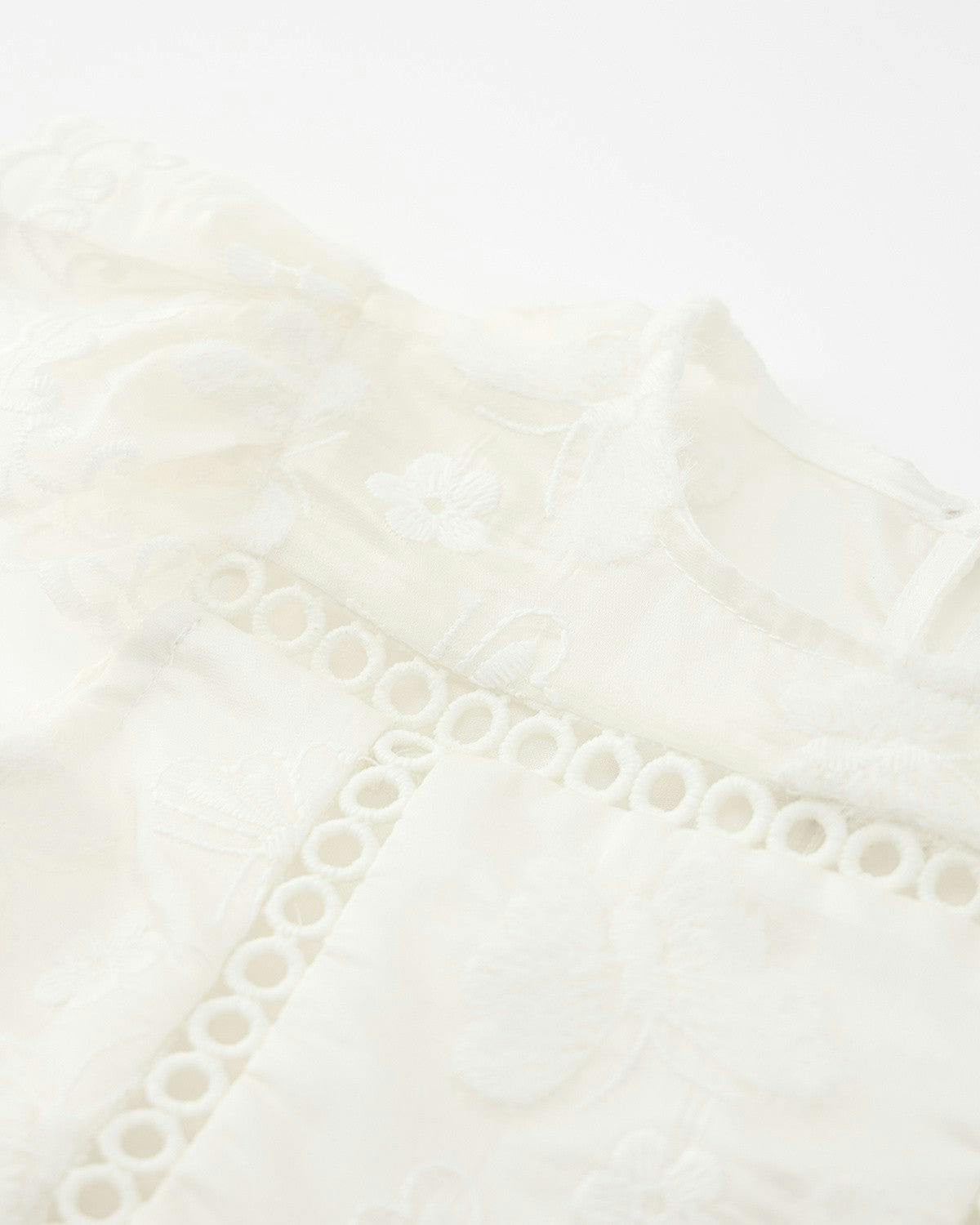 Alisha Frill Embroidered Mini Dress (Baby)