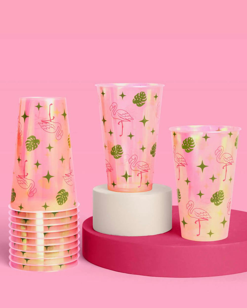 Palm Royale Cups - 16 plastic cups
