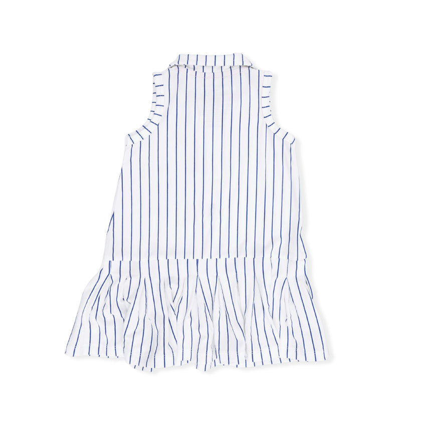 Baseball Stripe - Polo Dress with Cartwheel Short