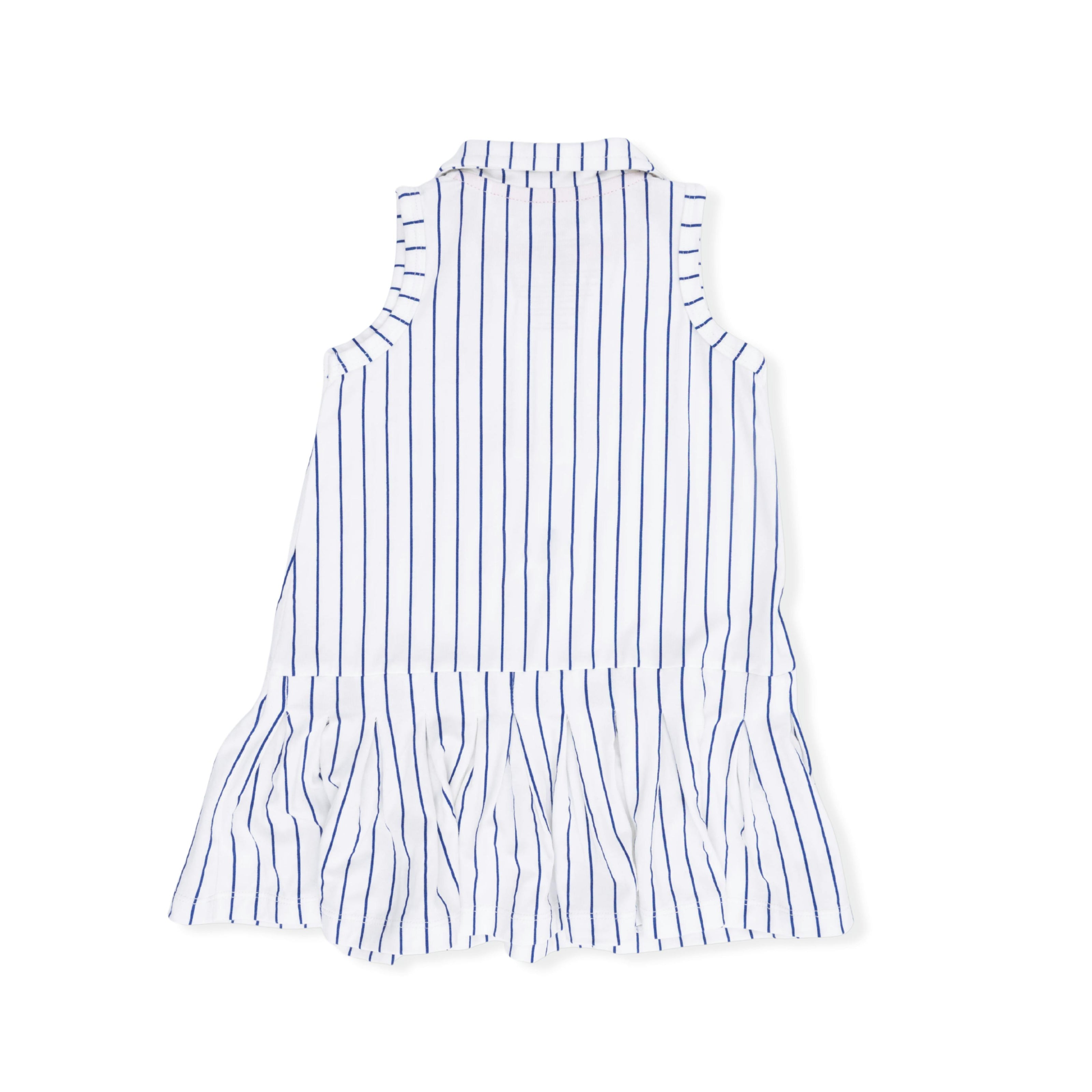 Baseball Stripe - Polo Dress with Cartwheel Short