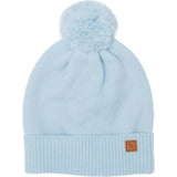 Kids Knit Winter Hat with Knit Pom