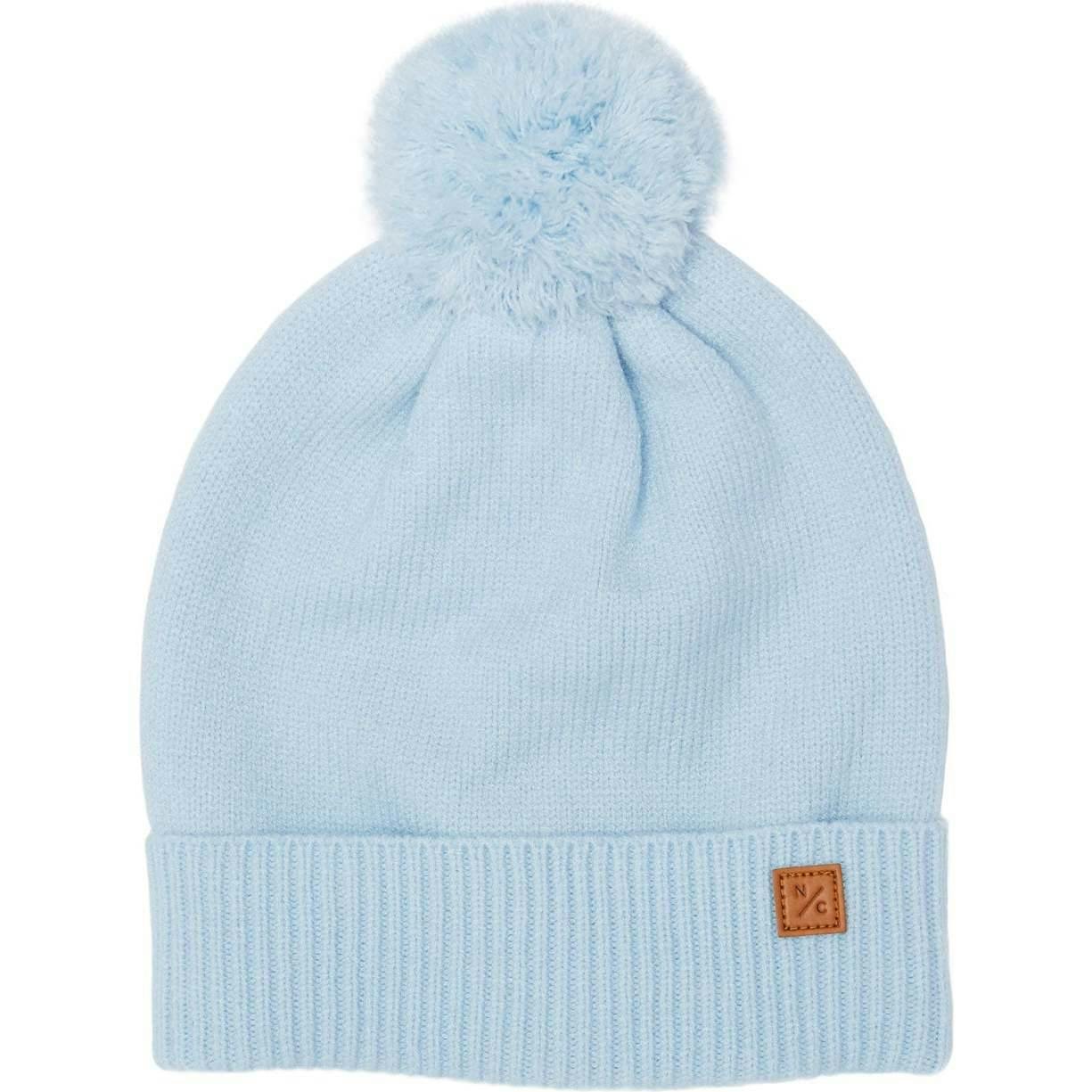 Kids Knit Winter Hat with Knit Pom