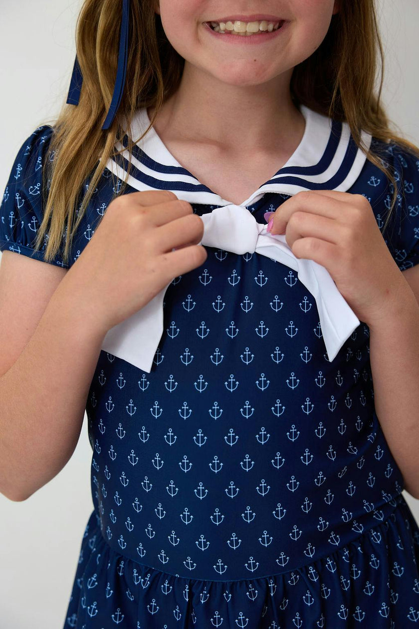 Girls Sailor Tennis Skort Dress