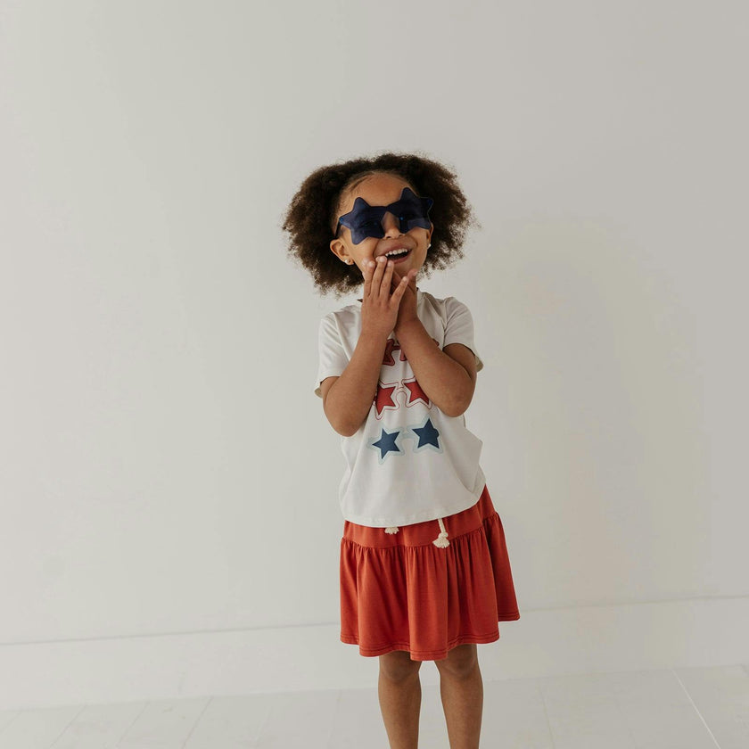 Girl's Short Sleeve Tee in Shades