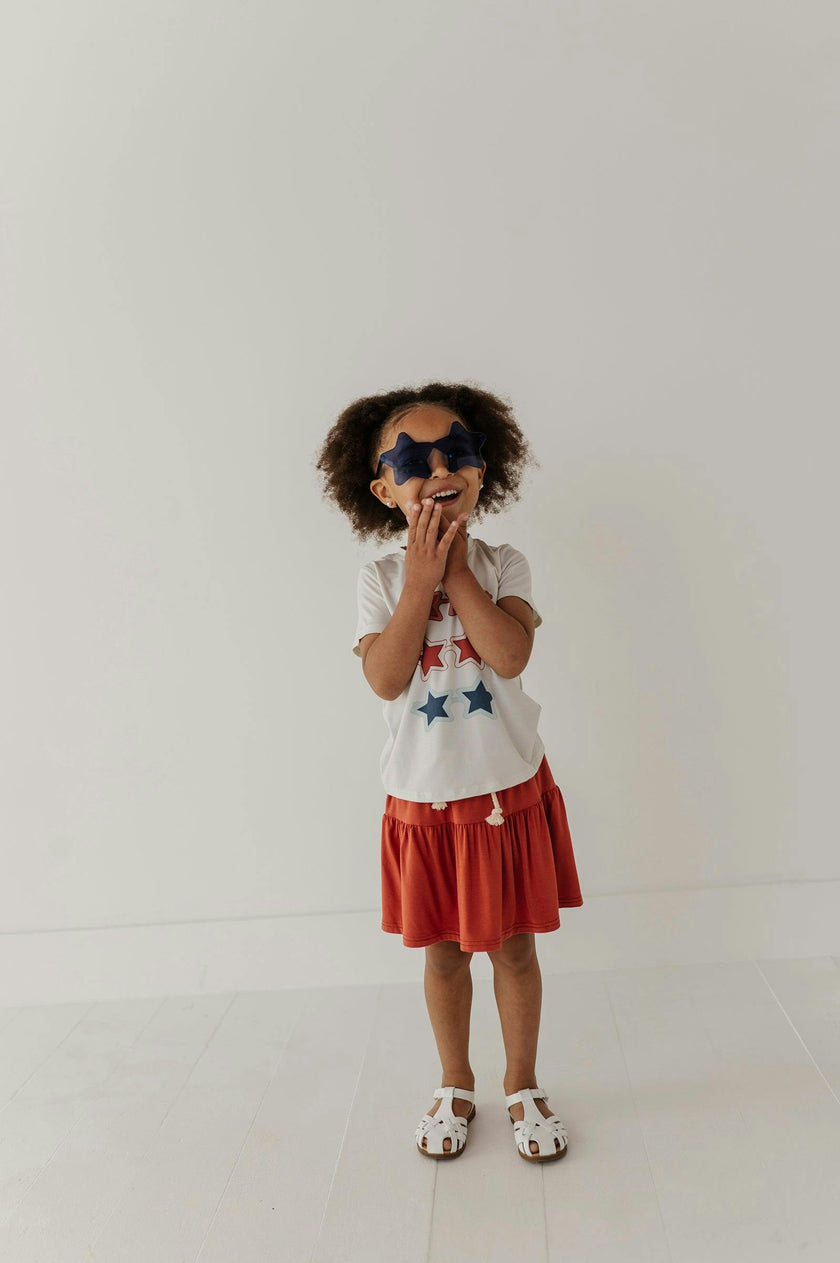 Girl's Short Sleeve Tee in Shades