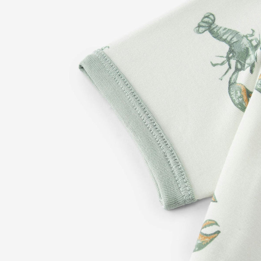 Mint Lobster Luxe Stretch Short Sleeve One Piece
