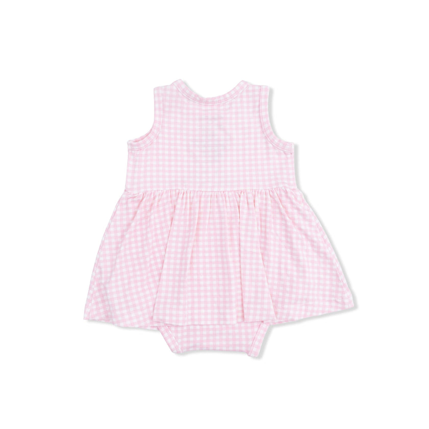 Cute Farm Animals Appliques - Tank Bodysuit Dress