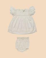 Grace Baby Dress & Bloomer Set - Ivory