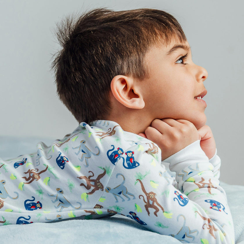 The Organic Long Sleeve Pajama Set [Monkeying Around]