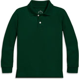 Kids long sleeve pique polo