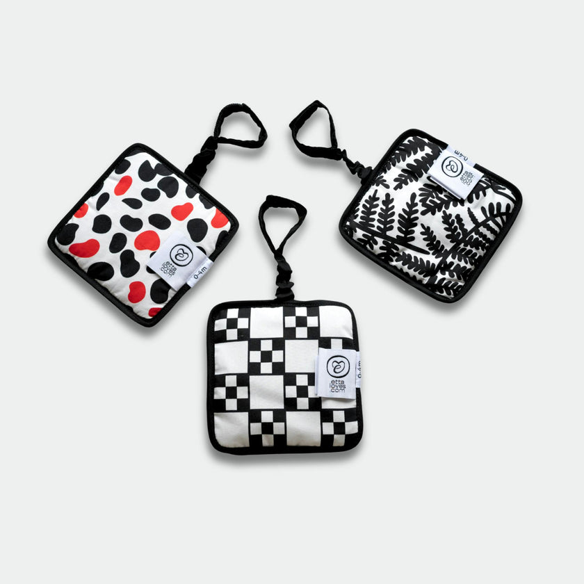SENSORY HANGING SQUARES - for babies' first year