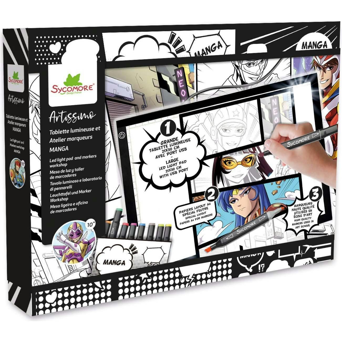 Manga - + Led Light Pad And Markers Workshop - 10y+