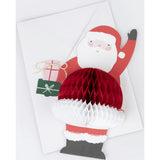 Honeycomb Santa Stand Up Card