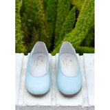Blue Scalloped Flats