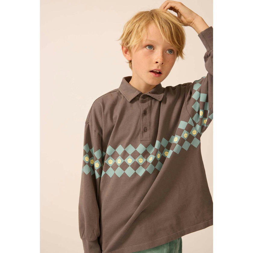 Midnight Slate Check Polo