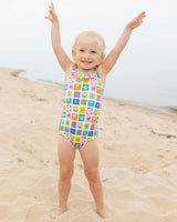 Patchwork Floral Swimsuit