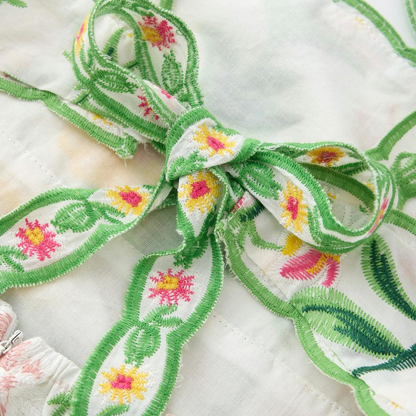Kaylee Cotton Embroidered Maxi Dress