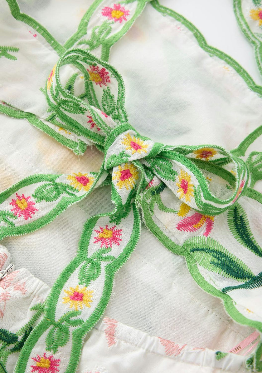 Kaylee Cotton Embroidered Maxi Dress