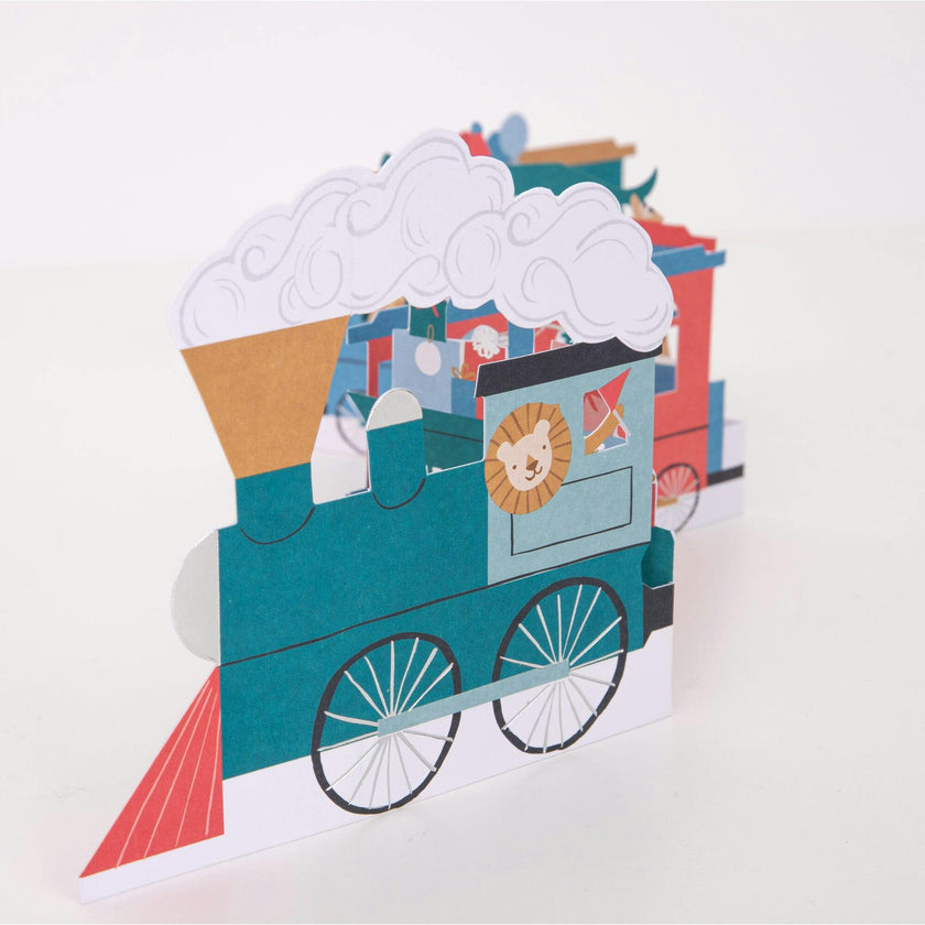 Birthday Train Concertina Card
