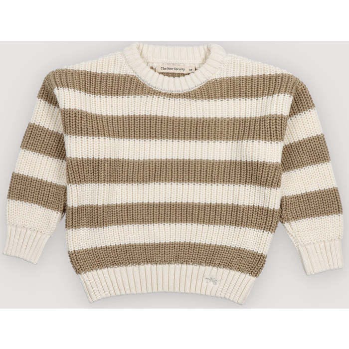 Lantana Jumper Camel Sand Stripes