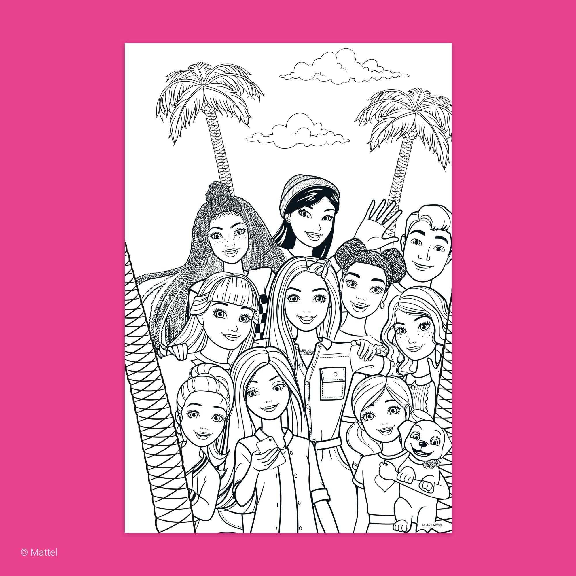 Color & Sticker Fun: Barbie