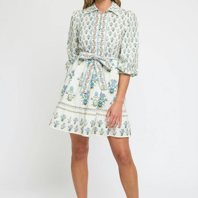 Halle Mini Dress in Party on Prairie