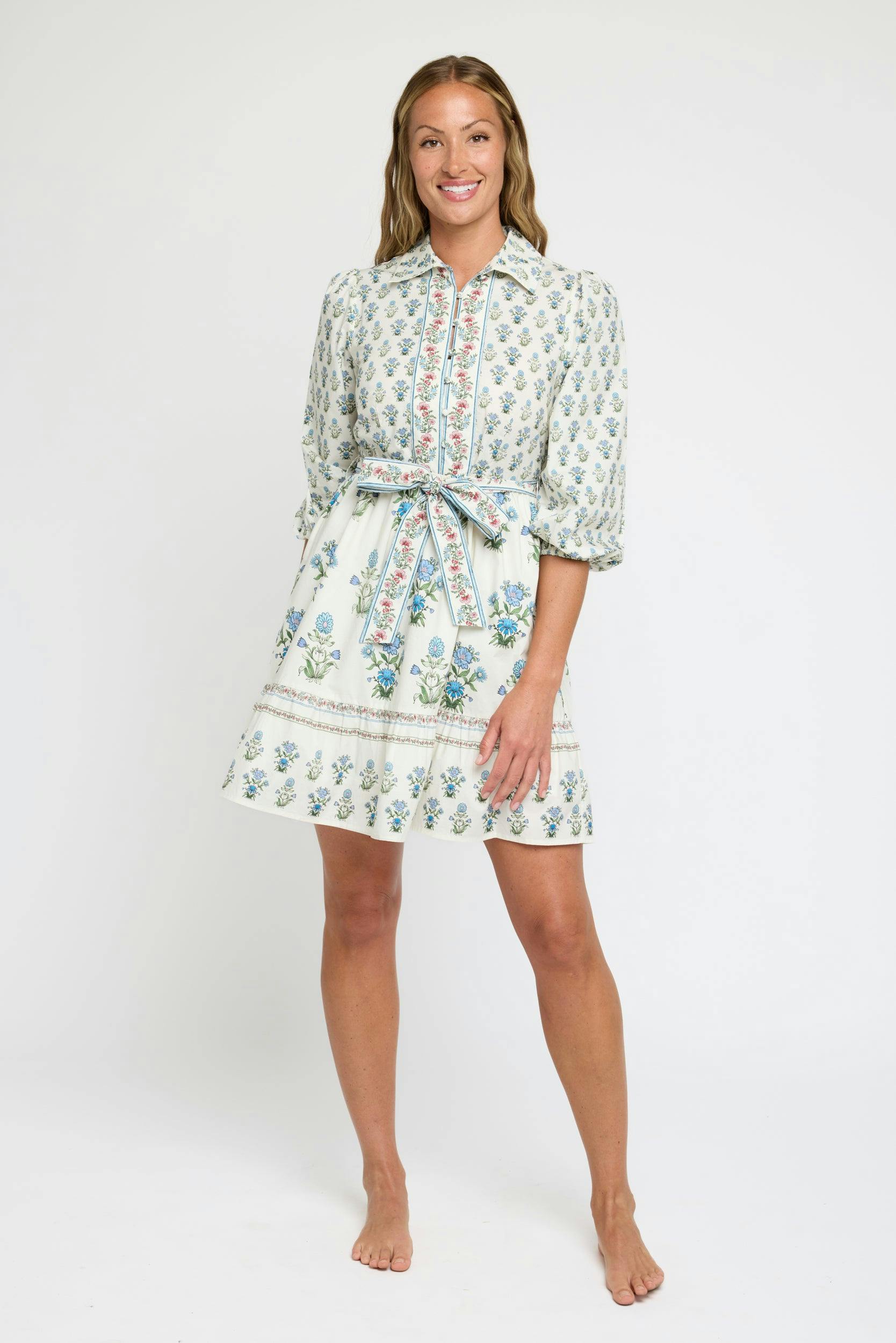 Halle Mini Dress in Party on Prairie