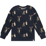 Allover Boxer Print Sweatshirt