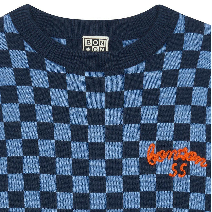 BONTON Checkerboard Paulo Sweater