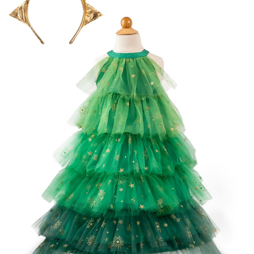 Christmas Tree Dress with Headpiece