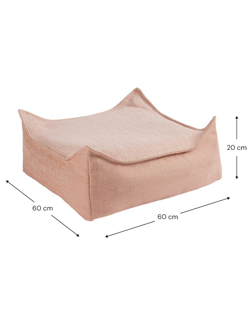 Seashell Outdoor Square Ottoman