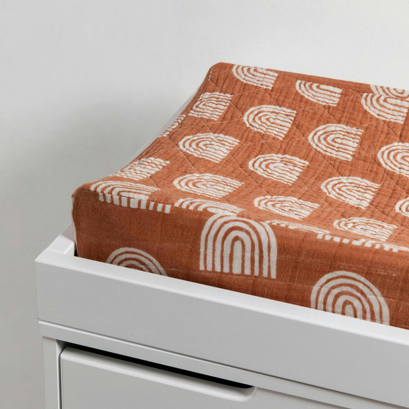 Organic Muslin Cotton Quilted Changing Pad Cover