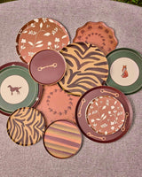 Woodland Hors d'Oeuvres Plate Set - Amber