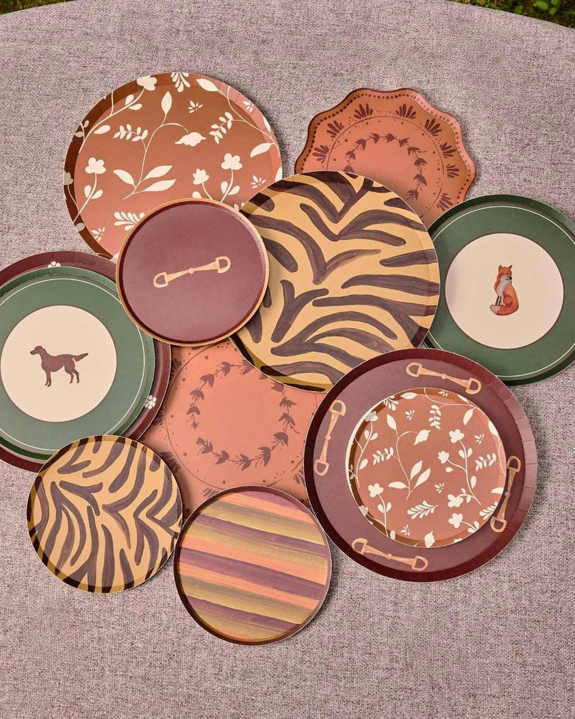 Woodland Hors d'Oeuvres Plate Set - Amber