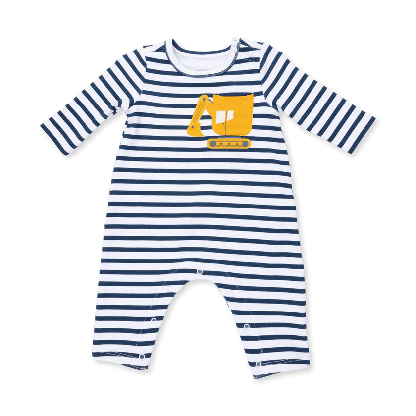 Digger Collection - Long Sleeve Snap Shoulder Romper