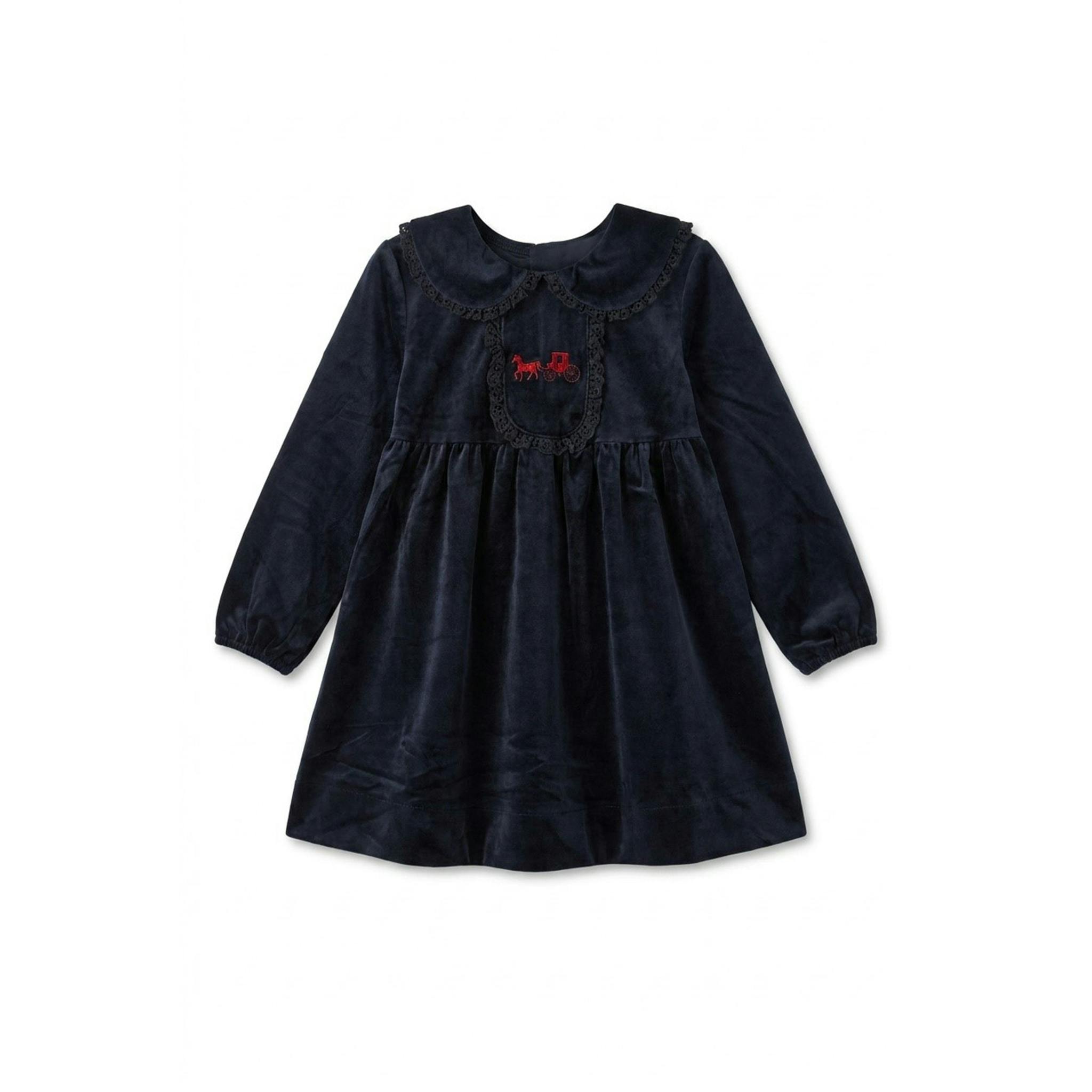 Horse Carriage Velour Dress