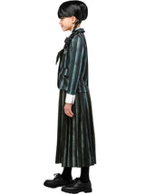 Girls' Wednesday Addams Nevermore Academy Black School Uniform Costume