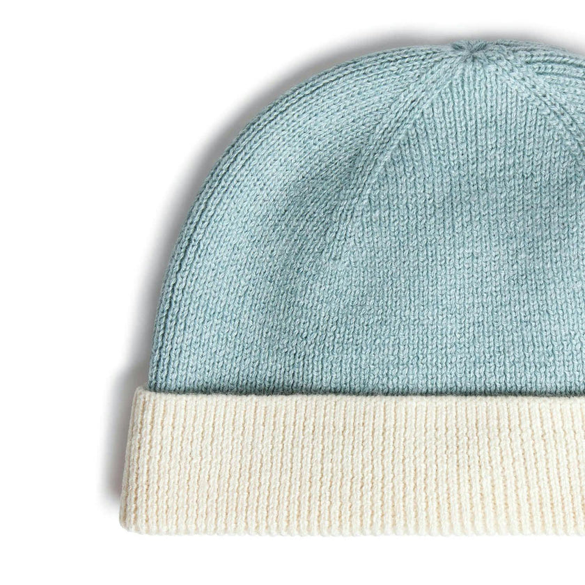 BONPOINT Joe Knit Baby Set With Beanie - Bleu