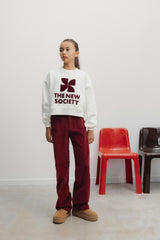 TNS Logo Teen Sweatshirt Whisper White