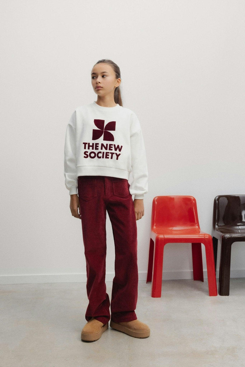 TNS Logo Teen Sweatshirt Whisper White