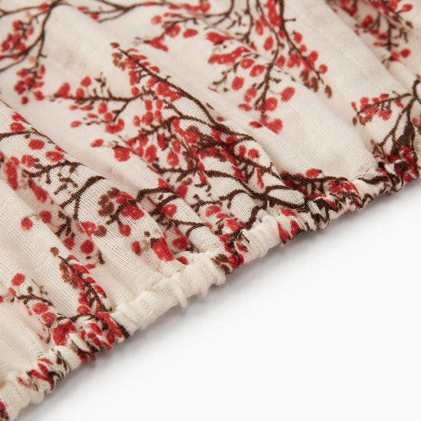 Winterberry Organic Cotton Crib Sheet