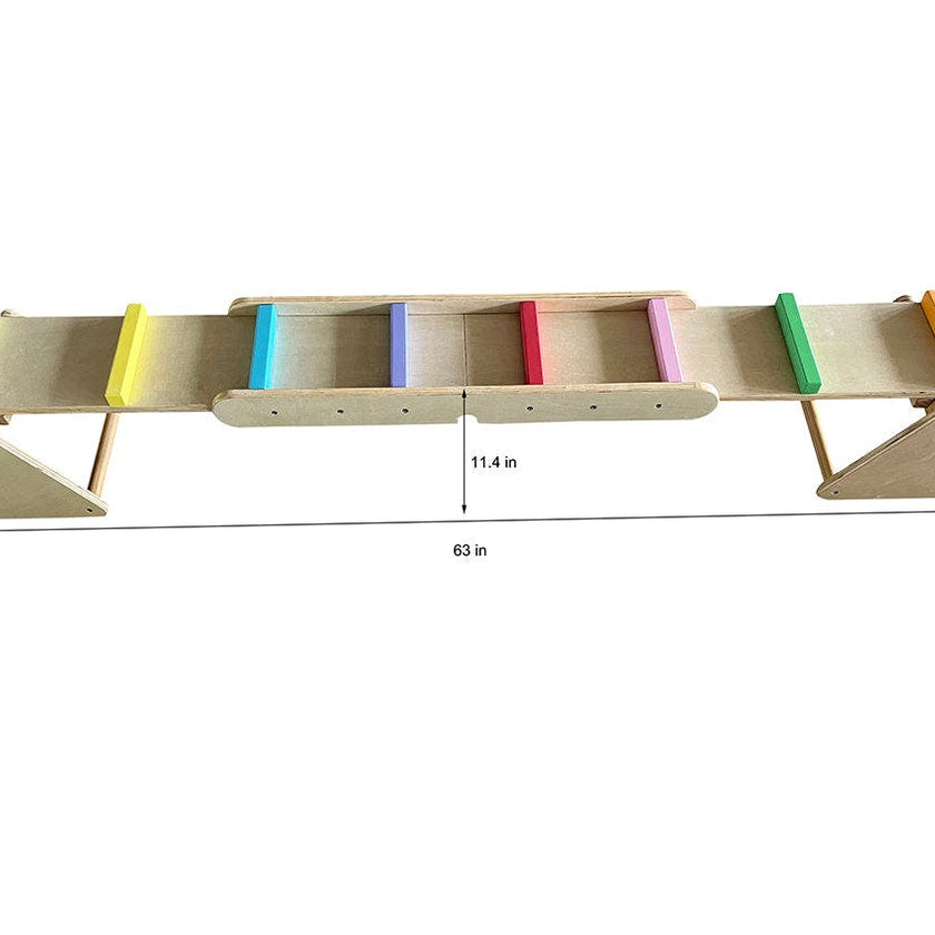 Avenlur Willow | Rainbow Seesaw and Balance Beam