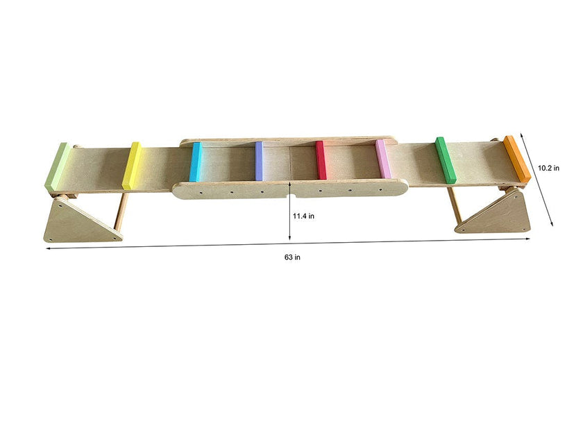 Avenlur Willow | Rainbow Seesaw and Balance Beam