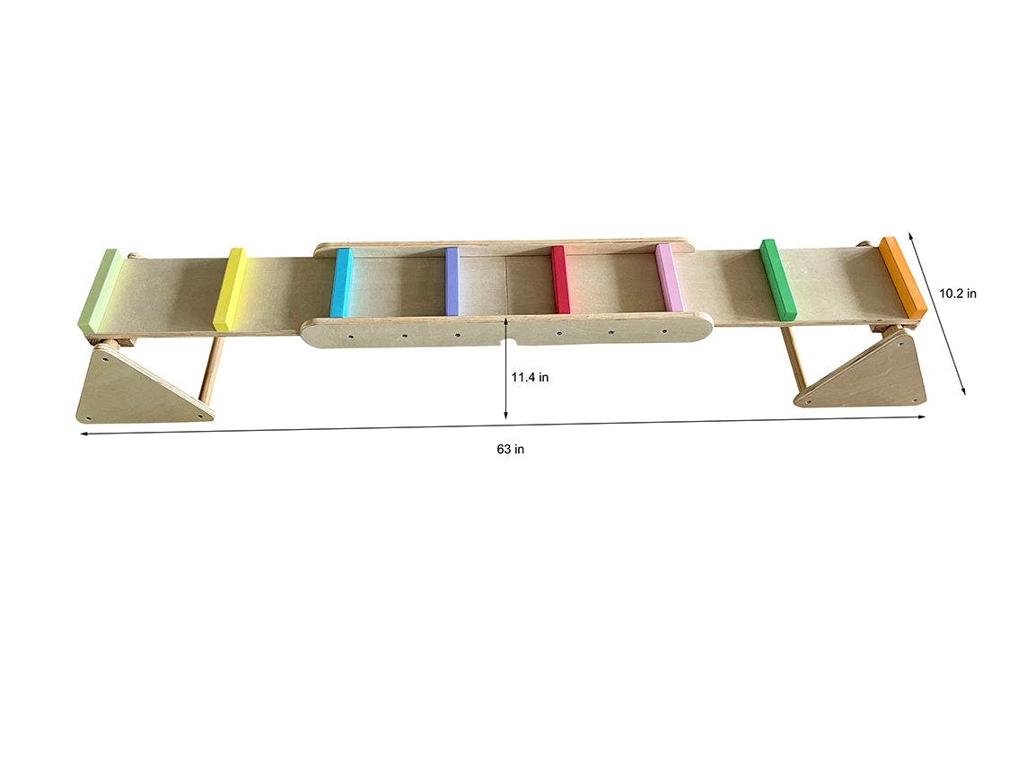 Avenlur Willow | Rainbow Seesaw and Balance Beam