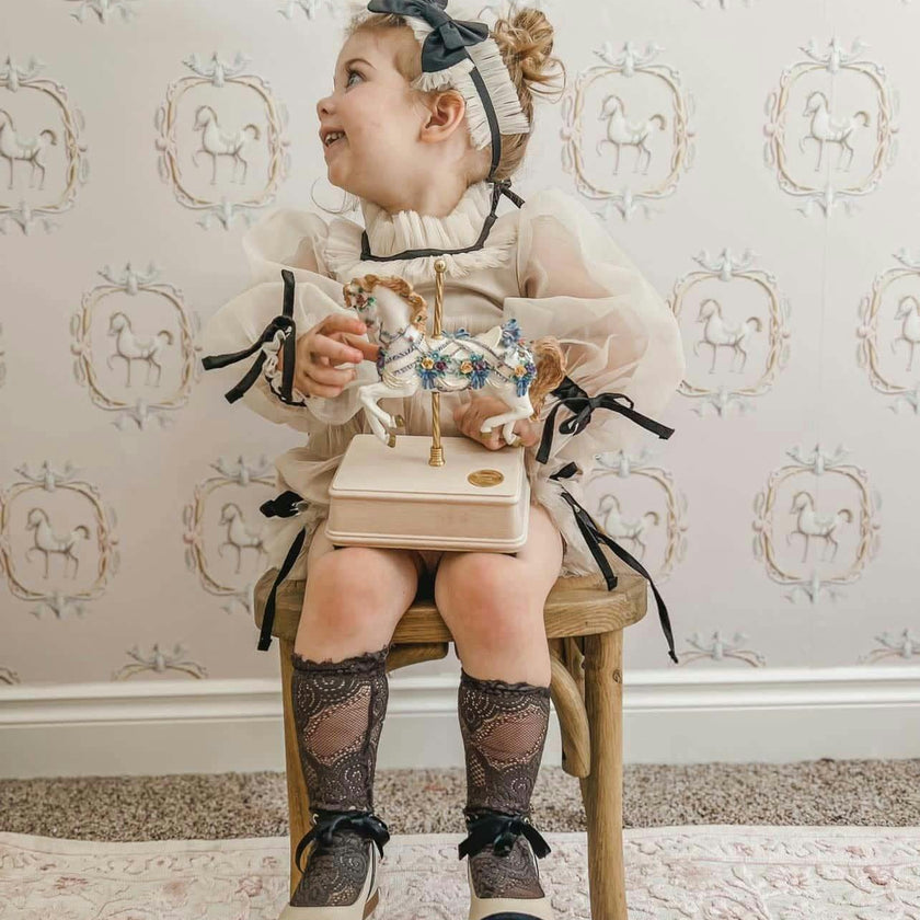 Coco-Caramel Tulle Hair Sash