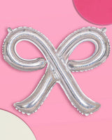 Shimmer Bow Balloons - 4 iridescent balloons