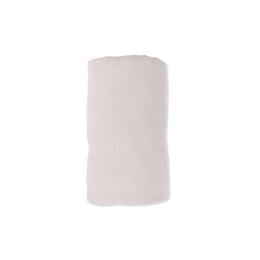 Solid Muslin French Oak - Swaddle Blanket