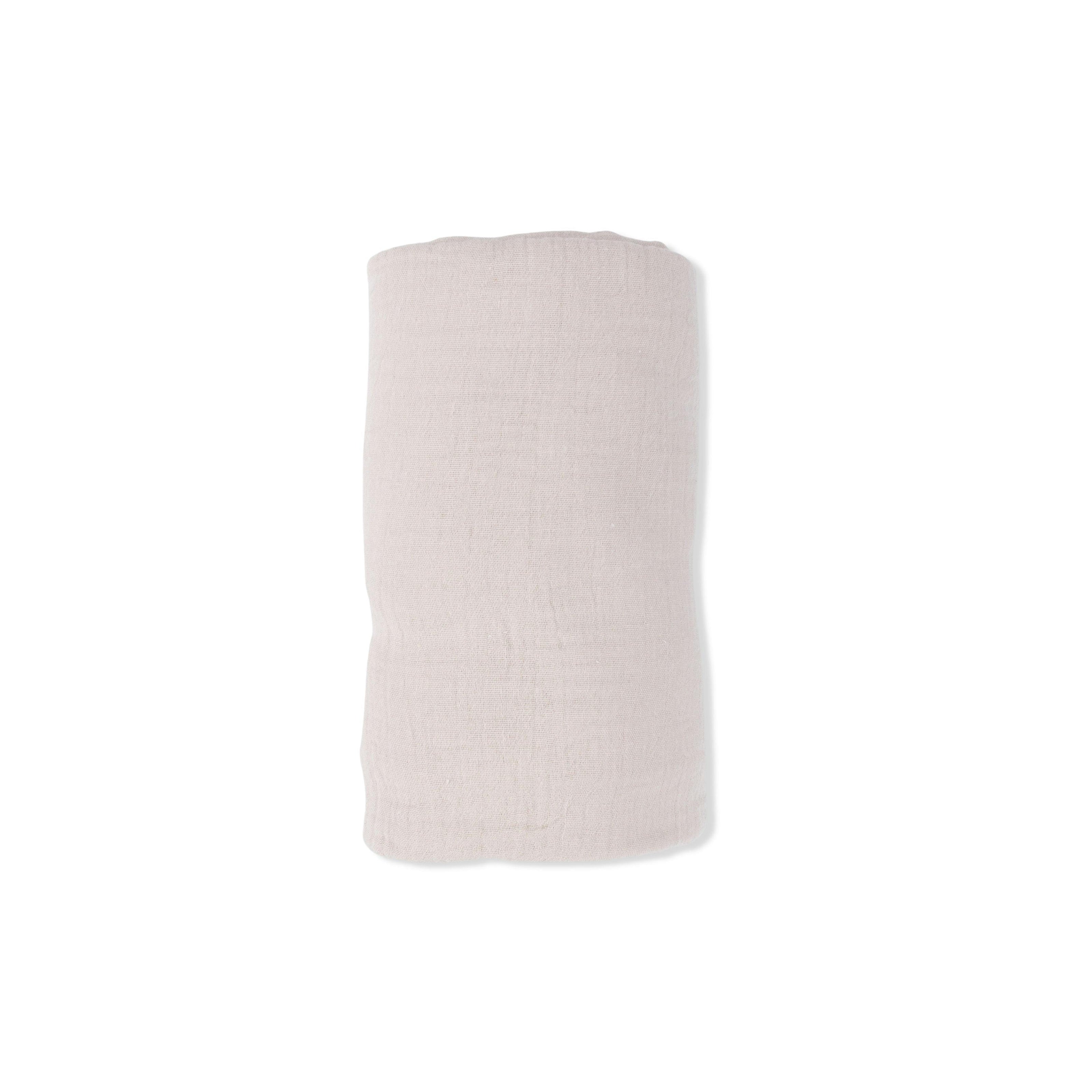 Solid Muslin French Oak - Swaddle Blanket