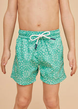 Mint Green Bandana Boys' Swim Shorts