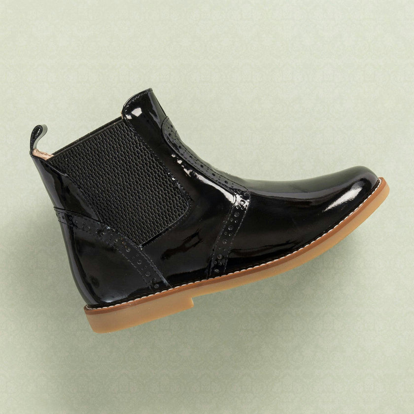 Bootie | Black Patent Leather